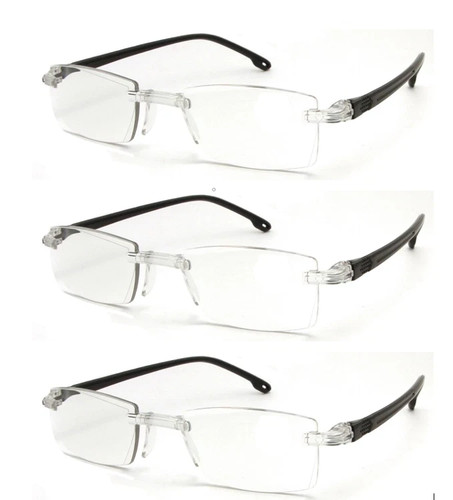 Rimless reading glasses - reading, mens