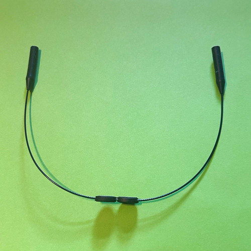 Black adjustable glasses - adjustable, cord