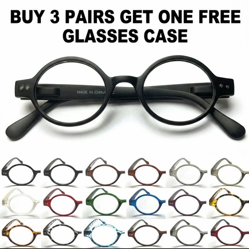 Round reading glasses - round,