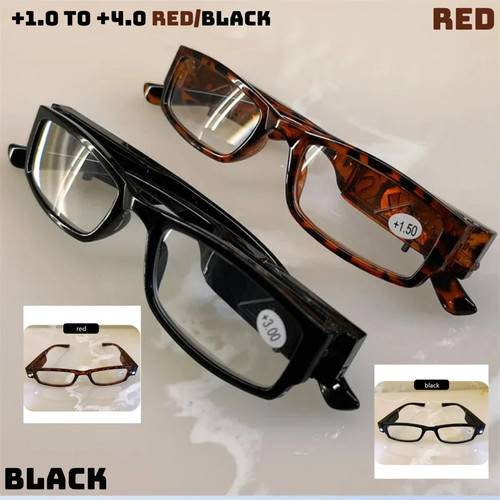 Led reading glasses with - led,