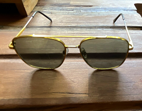 Men gold metal - gold, square