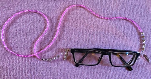 Pink and silver - and, beaded