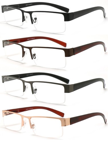 Clear semi rimless reading - semi,