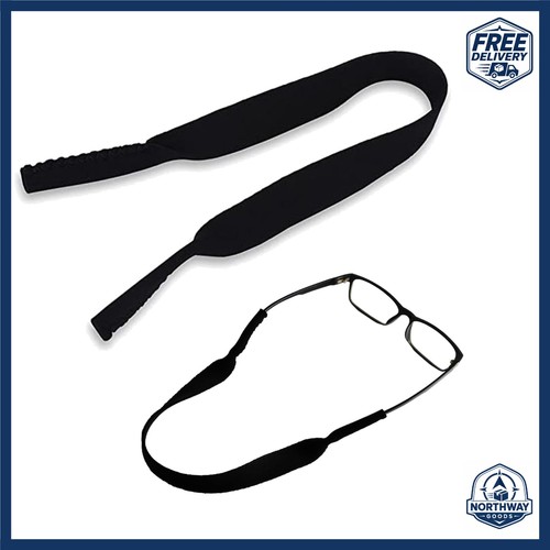 Black eyeglass strap retainer - eyeglass,